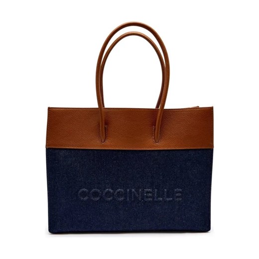 Coccinelle Jeansowa shopperka MYRTHA | z dodatkiem skóry ze sklepu Gomez Fashion Store w kategorii Torby Shopper bag - zdjęcie 184312604