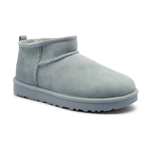 UGG Skórzane śniegowce CLASSIC ultra mini | z dodatkiem wełny ze sklepu Gomez Fashion Store w kategorii Śniegowce damskie - zdjęcie 184312664