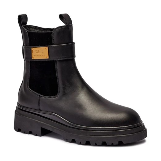Elisabetta Franchi Skórzane botki ze sklepu Gomez Fashion Store w kategorii Buty zimowe dziecięce - zdjęcie 184312670