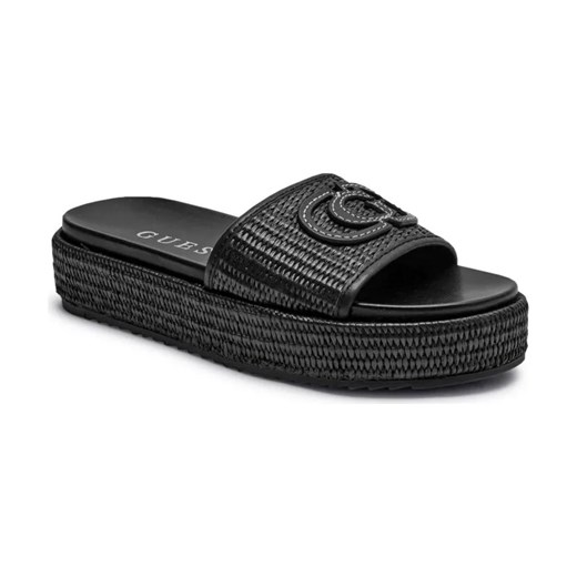 Guess Klapki LUSINE | z dodatkiem skóry ze sklepu Gomez Fashion Store w kategorii Klapki damskie - zdjęcie 184312743
