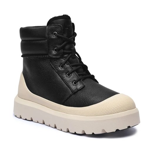 UGG Skórzane trapery NEUMEL | z dodatkiem wełny ze sklepu Gomez Fashion Store w kategorii Buty zimowe męskie - zdjęcie 184312764
