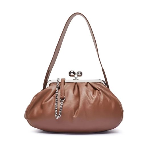 Weekend MaxMara Skórzana torebka na ramię CUBICO Pasticcino ze sklepu Gomez Fashion Store w kategorii Listonoszki - zdjęcie 184312784