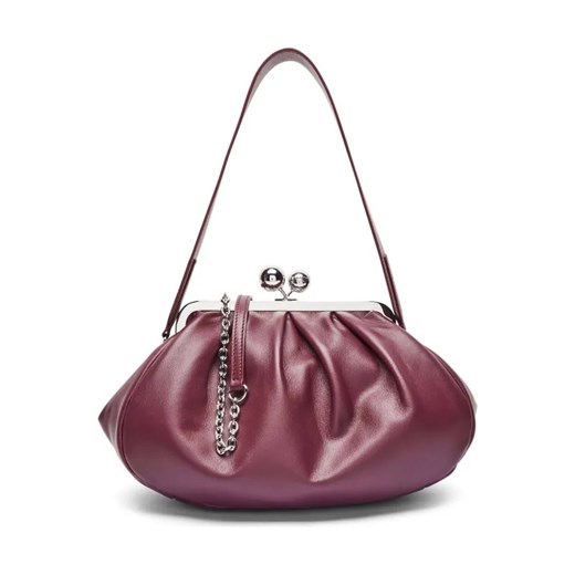 Weekend MaxMara Skórzana torebka na ramię CUBICO Pasticcino ze sklepu Gomez Fashion Store w kategorii Listonoszki - zdjęcie 184312801