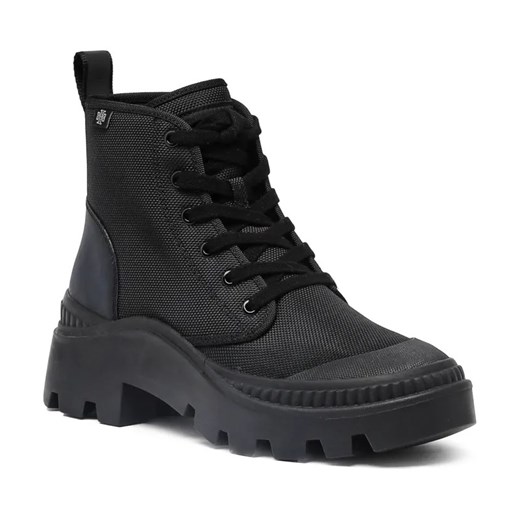 TORY BURCH Botki Camp Sneaker Boot | z dodatkiem skóry ze sklepu Gomez Fashion Store w kategorii Workery damskie - zdjęcie 184312844