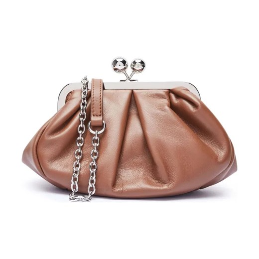Weekend MaxMara Skórzana torebka na ramię PRATI Pasticcino ze sklepu Gomez Fashion Store w kategorii Listonoszki - zdjęcie 184312860