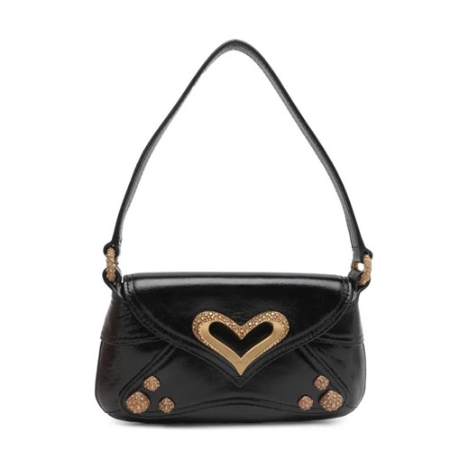 Pinko Skórzana torebka na ramię BABY NAPLACK VINT Pinko One Size okazyjna cena Gomez Fashion Store