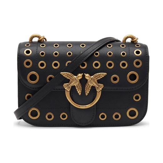 Pinko Skórzana listonoszka LOVE BELL MINI VITELLO SETA + ze sklepu Gomez Fashion Store w kategorii Listonoszki - zdjęcie 184312980