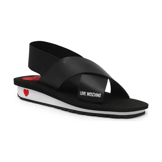 Love Moschino Skórzane sandały ze sklepu Gomez Fashion Store w kategorii Sandały damskie - zdjęcie 184312993