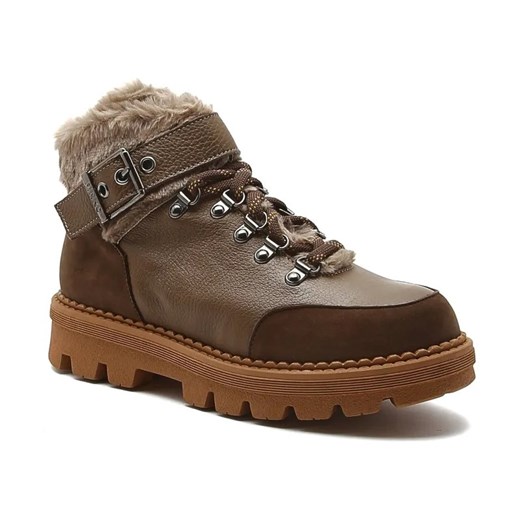 Pinko Skórzane trapery ORTICA ze sklepu Gomez Fashion Store w kategorii Buty trekkingowe damskie - zdjęcie 184313012
