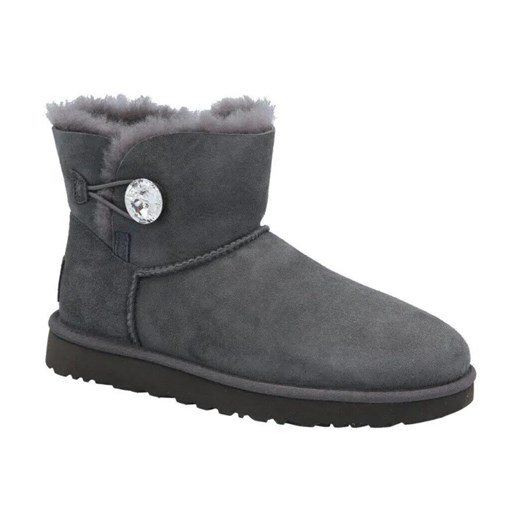 UGG Skórzane śniegowce MINI BAILEY BUTTON BLING ze sklepu Gomez Fashion Store w kategorii Śniegowce damskie - zdjęcie 184313233