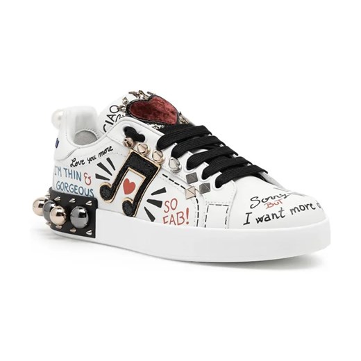 Dolce & Gabbana Skórzane trampki Dolce & Gabbana 36 okazja Gomez Fashion Store
