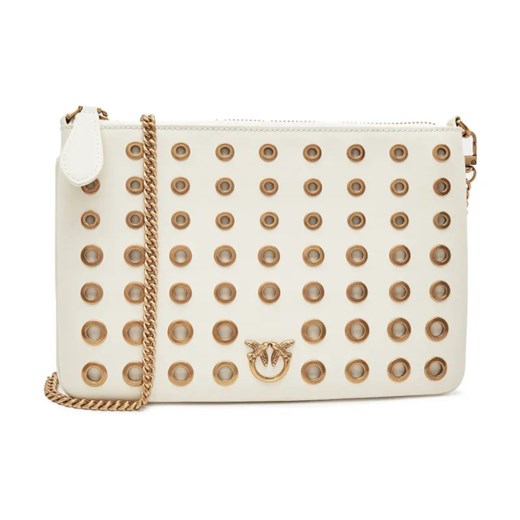 Pinko Skórzana kopertówka FLAT CLASSIC VITELLO SETA + VE ze sklepu Gomez Fashion Store w kategorii Kopertówki - zdjęcie 184313463