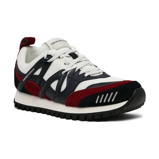 Emporio Armani Sneakersy | z dodatkiem skóry Emporio Armani 41 wyprzedaż Gomez Fashion Store