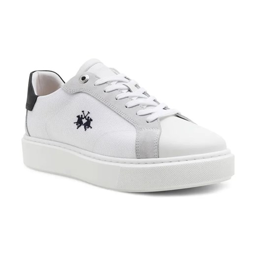 La Martina Sneakersy | z dodatkiem skóry ze sklepu Gomez Fashion Store w kategorii Buty sportowe męskie - zdjęcie 184313671