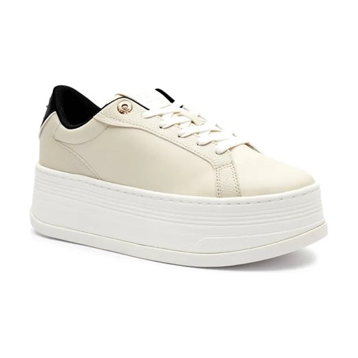 Tommy Hilfiger Sneakersy th platform sneaker triangle | z dodatkiem skóry ze sklepu Gomez Fashion Store w kategorii Buty sportowe damskie - zdjęcie 184313781
