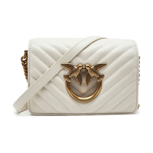 Pinko Skórzana torebka na ramię LOVE CLICK MINI SHEEP NAPPA CH ze sklepu Gomez Fashion Store w kategorii Listonoszki - zdjęcie 184313792