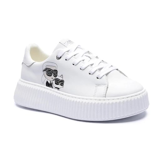 Karl Lagerfeld Kids Skórzane sneakersy ze sklepu Gomez Fashion Store w kategorii Buty sportowe dziecięce - zdjęcie 184313861