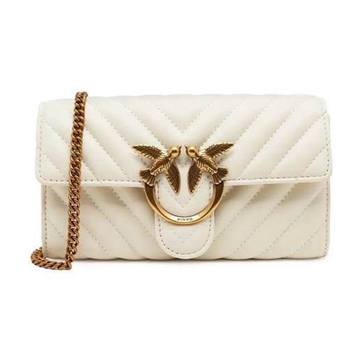 Pinko Skórzana kopertówka/portfel LOVE ONE WALLET C SHEEP NAPPA ze sklepu Gomez Fashion Store w kategorii Kopertówki - zdjęcie 184313984