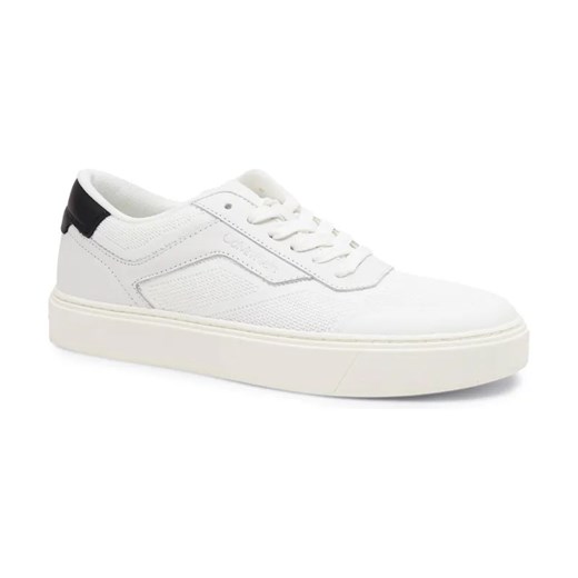 Calvin Klein Trampki LOW TOP LACE UP KNIT | z dodatkiem skóry ze sklepu Gomez Fashion Store w kategorii Trampki męskie - zdjęcie 184314100