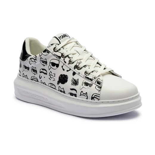 Karl Lagerfeld Skórzane sneakersy KAPRI Twin NFT Graffiti ze sklepu Gomez Fashion Store w kategorii Buty sportowe damskie - zdjęcie 184314132