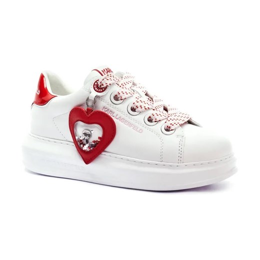 Karl Lagerfeld Skórzane sneakersy KAPRI Valentine ze sklepu Gomez Fashion Store w kategorii Buty sportowe damskie - zdjęcie 184314143