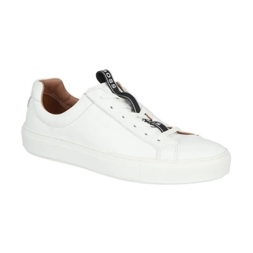 BOSS BLACK Skórzane trampki Katie Low-Cut_C_UW ze sklepu Gomez Fashion Store w kategorii Trampki damskie - zdjęcie 184314172