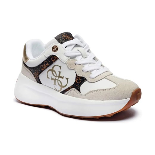 Guess Sneakersy LUCKEI | z dodatkiem skóry ze sklepu Gomez Fashion Store w kategorii Buty sportowe damskie - zdjęcie 184314173