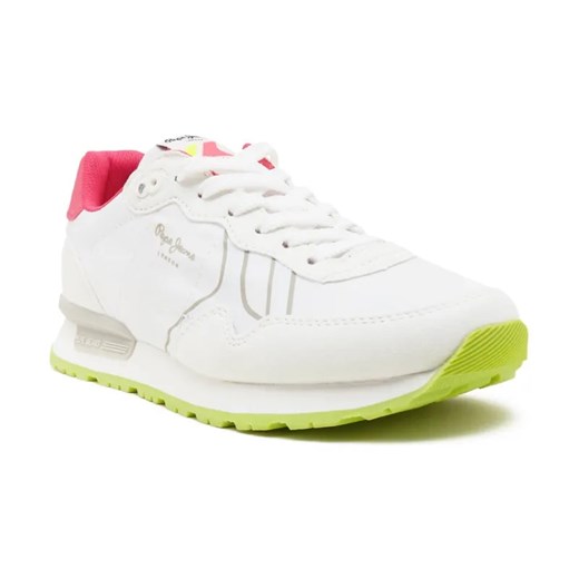 Pepe Jeans London Sneakersy BRIT NEON W ze sklepu Gomez Fashion Store w kategorii Buty sportowe damskie - zdjęcie 184314390