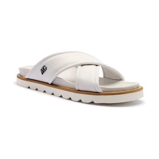 Marc Cain Skórzane klapki ze sklepu Gomez Fashion Store w kategorii Klapki damskie - zdjęcie 184314450