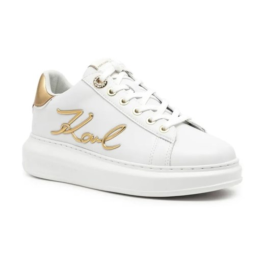 Karl Lagerfeld Skórzane sneakersy Signia Lace ze sklepu Gomez Fashion Store w kategorii Buty sportowe damskie - zdjęcie 184314452