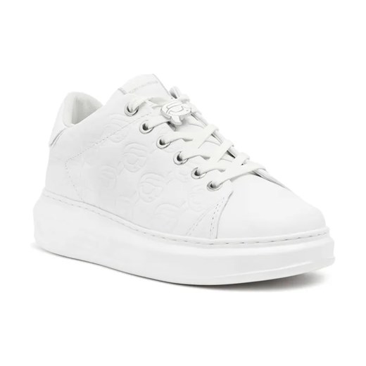 Karl Lagerfeld Skórzane trampki Emboss Lo Lace ze sklepu Gomez Fashion Store w kategorii Trampki damskie - zdjęcie 184314464