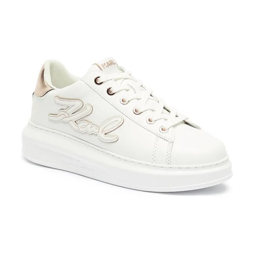 Karl Lagerfeld Skórzane sneakersy KAPRI Signia Emboss ze sklepu Gomez Fashion Store w kategorii Buty sportowe damskie - zdjęcie 184314532