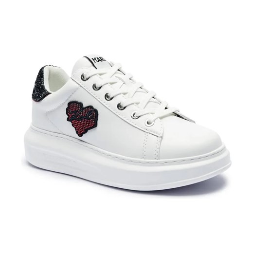 Karl Lagerfeld Skórzane sneakersy KAPRI Heart Of Karl ze sklepu Gomez Fashion Store w kategorii Buty sportowe damskie - zdjęcie 184314583