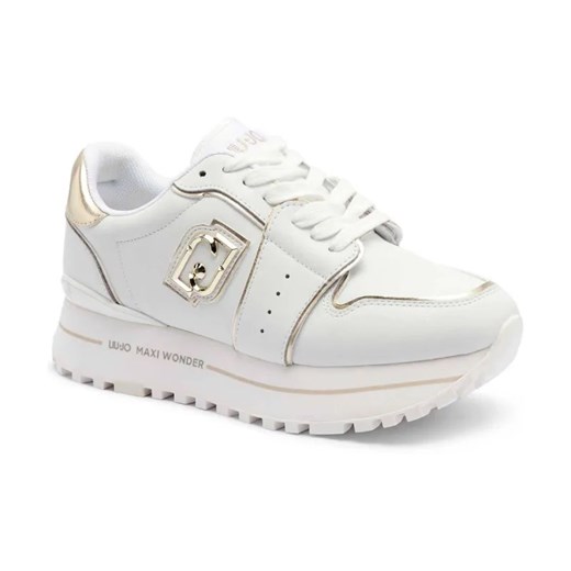 Liu Jo Sneakersy MAXI WONDER 85 | z dodatkiem skóry ze sklepu Gomez Fashion Store w kategorii Buty sportowe damskie - zdjęcie 184314584