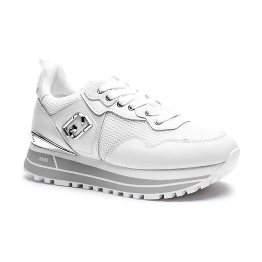 Liu Jo Sneakersy MAXI WONDER 01 | z dodatkiem skóry ze sklepu Gomez Fashion Store w kategorii Buty sportowe damskie - zdjęcie 184314644
