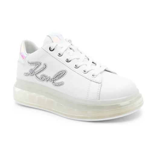 Karl Lagerfeld Skórzane trampki KAPRI KUSHION Signia Pearl Logo Lo ze sklepu Gomez Fashion Store w kategorii Buty sportowe damskie - zdjęcie 184314660