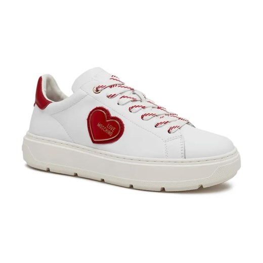 Love Moschino Skórzane trampki ze sklepu Gomez Fashion Store w kategorii Trampki damskie - zdjęcie 184315010