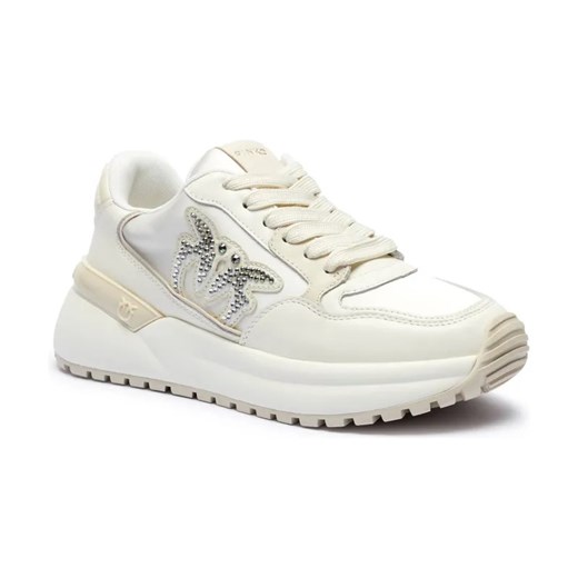 Pinko Skórzane sneakersy GEM 07 ze sklepu Gomez Fashion Store w kategorii Buty sportowe damskie - zdjęcie 184315011