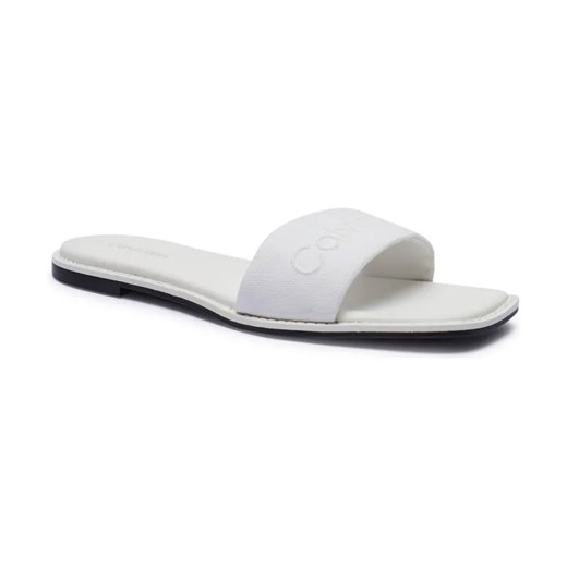 Calvin Klein Klapki | z dodatkiem skóry ze sklepu Gomez Fashion Store w kategorii Klapki damskie - zdjęcie 184315021