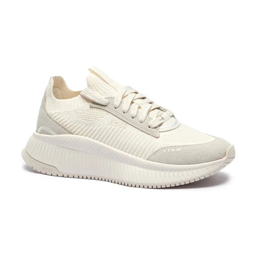 BOSS BLACK Sneakersy TTNMEVO_Slon_lowkn | z dodatkiem skóry ze sklepu Gomez Fashion Store w kategorii Buty sportowe damskie - zdjęcie 184315042