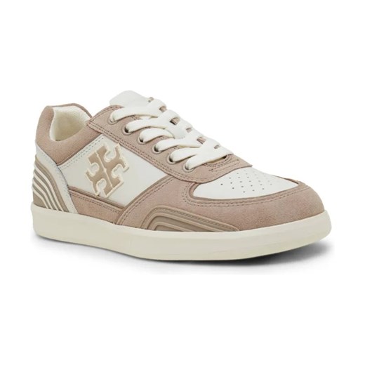 TORY BURCH Skórzane sneakersy CLOVER COURT ze sklepu Gomez Fashion Store w kategorii Buty sportowe damskie - zdjęcie 184315273