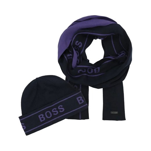 BOSS BLACK Szal + czapka Ulfino ze sklepu Gomez Fashion Store w kategorii Czapki zimowe męskie - zdjęcie 184315311