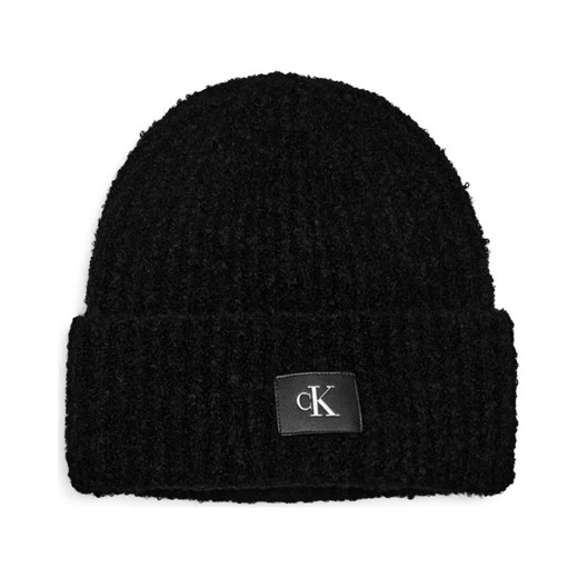 Calvin Klein Jeans Czapka HARDWARE | z dodatkiem wełny ze sklepu Gomez Fashion Store w kategorii Czapki zimowe damskie - zdjęcie 184315504