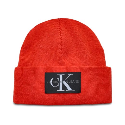 Calvin Klein Jeans Czapka | z dodatkiem wełny i kaszmiru ze sklepu Gomez Fashion Store w kategorii Czapki zimowe męskie - zdjęcie 184315530