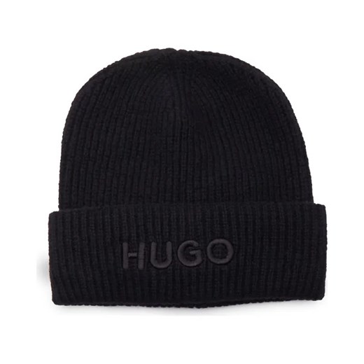 HUGO Czapka Social | z dodatkiem wełny i kaszmiru ze sklepu Gomez Fashion Store w kategorii Czapki zimowe damskie - zdjęcie 184315551