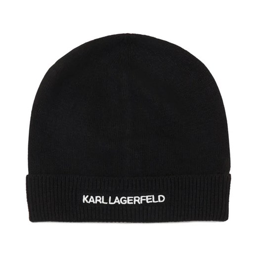 Karl Lagerfeld Czapka k/essential beanie | z dodatkiem wełny i kaszmiru ze sklepu Gomez Fashion Store w kategorii Czapki zimowe damskie - zdjęcie 184315833