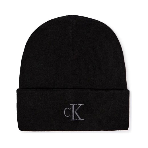 Calvin Klein Jeans Czapka | z dodatkiem wełny i kaszmiru ze sklepu Gomez Fashion Store w kategorii Czapki zimowe męskie - zdjęcie 184316331
