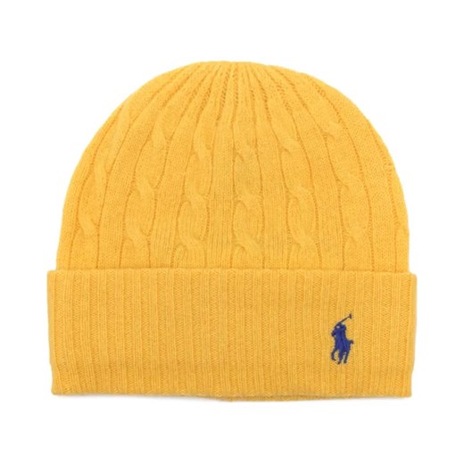 POLO RALPH LAUREN Wełniana czapka | z dodatkiem kaszmiru ze sklepu Gomez Fashion Store w kategorii Czapki zimowe damskie - zdjęcie 184316423