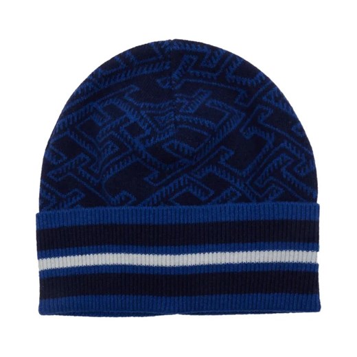 Tommy Hilfiger Wełniana czapka TH MONOGRAM AOP ze sklepu Gomez Fashion Store w kategorii Czapki zimowe męskie - zdjęcie 184316780
