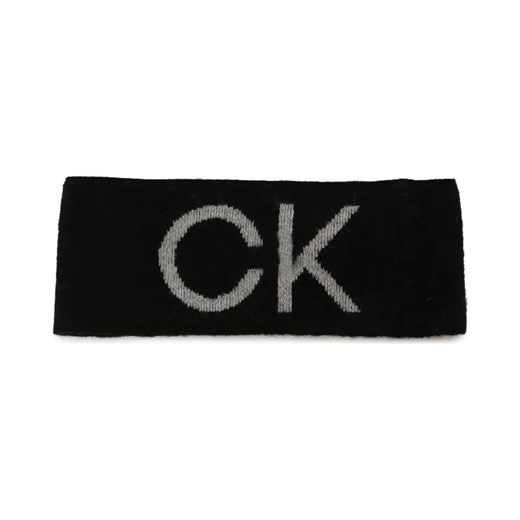 Calvin Klein Dwustronna opaska ELEVATED MONOGRAM | z dodatkiem wełny ze sklepu Gomez Fashion Store w kategorii Opaski damskie - zdjęcie 184316784